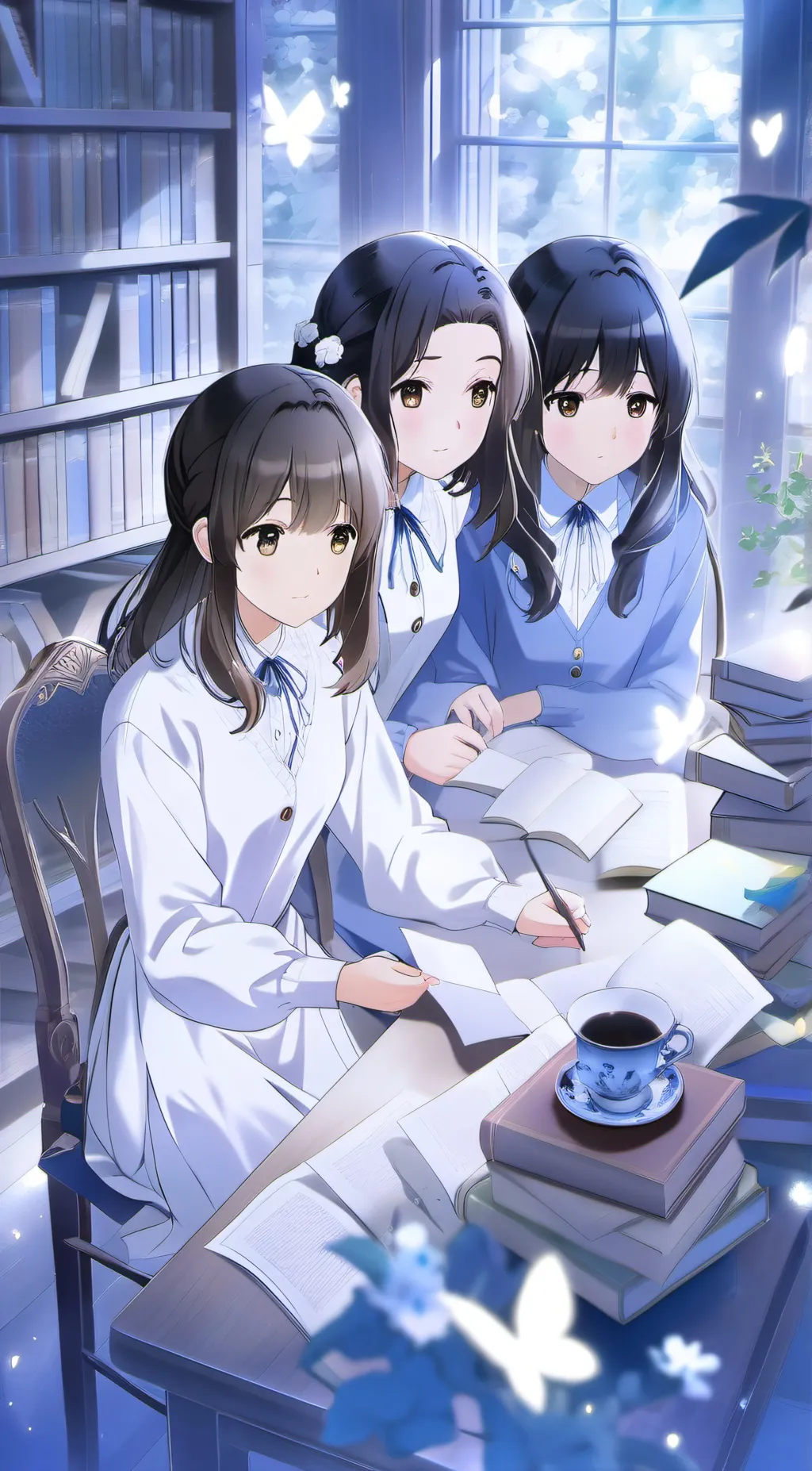ai character: panda, sunny mooni background
