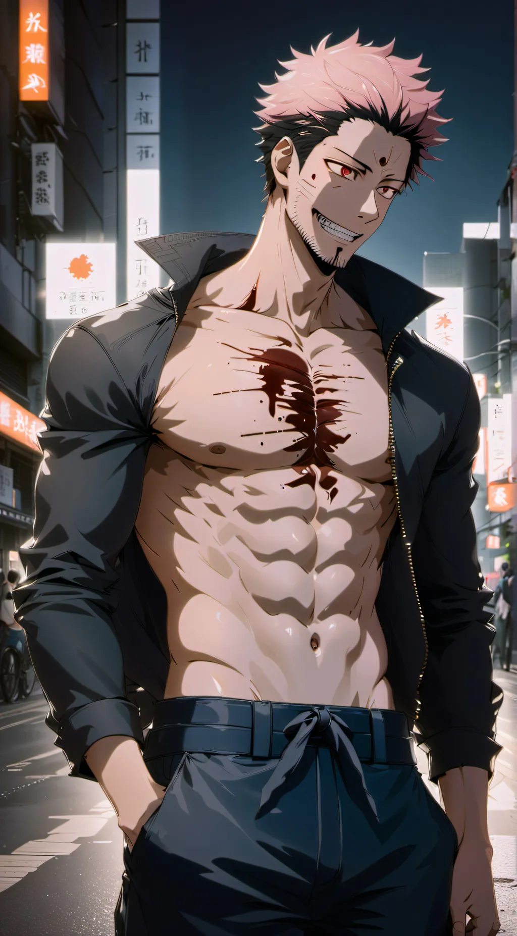 ai character: Sukuna Ryomen background
