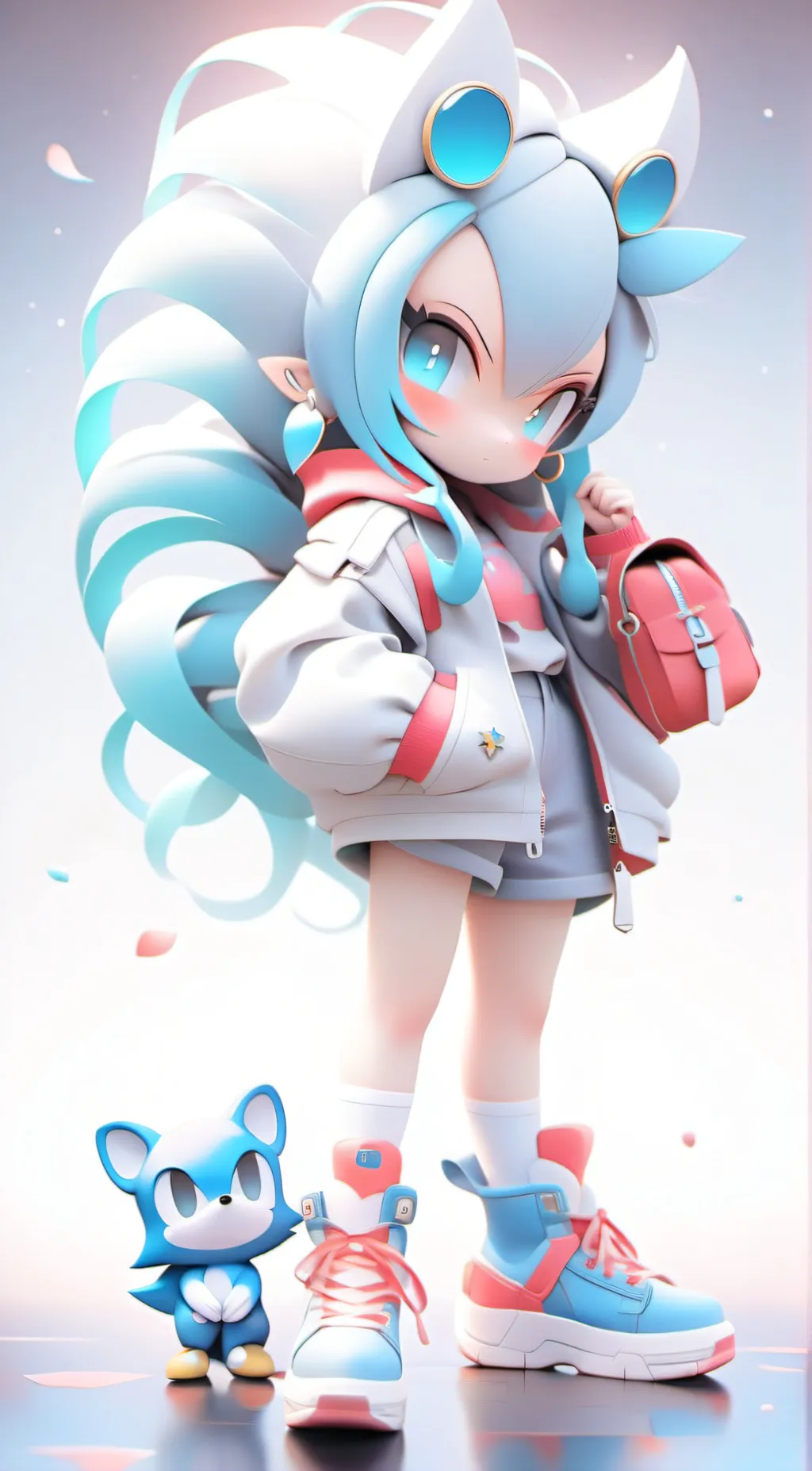 ai character: Sonica background