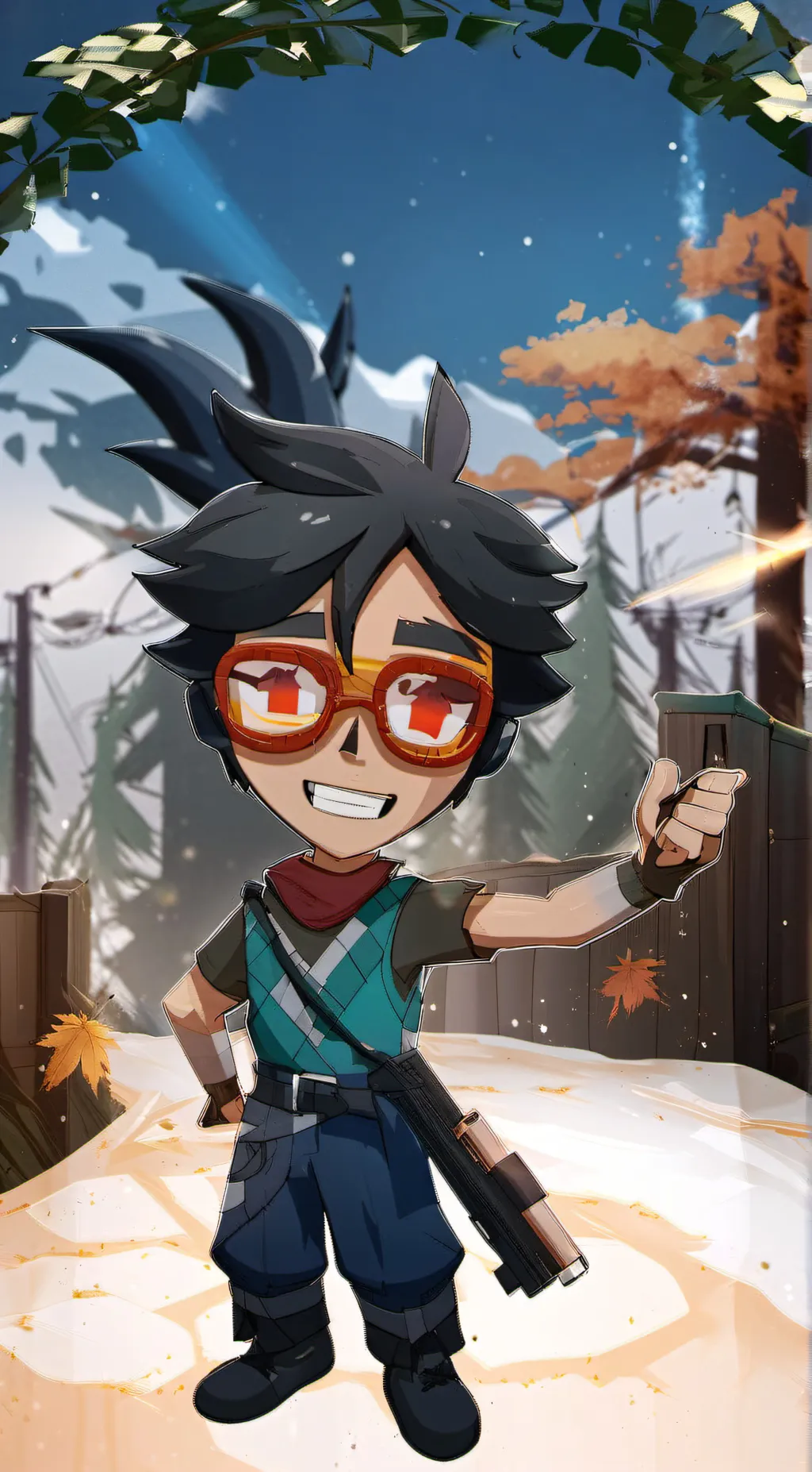 ai character: Dorky background
