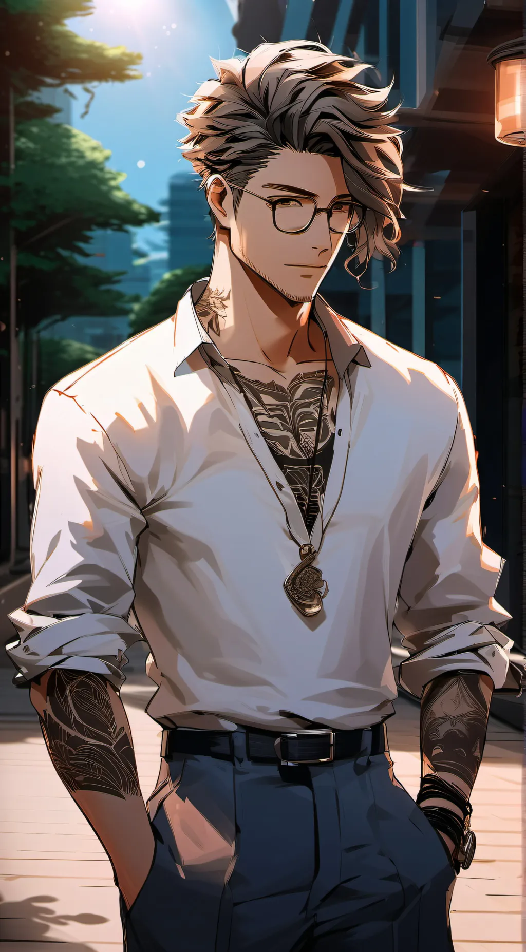 ai character: Devin background