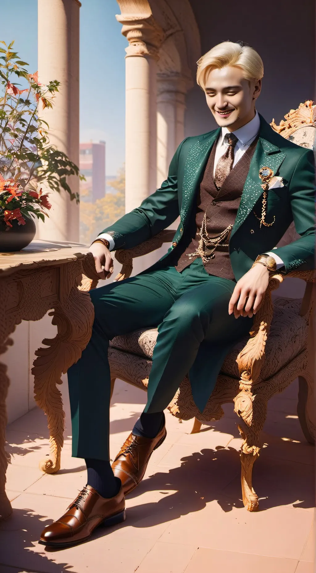 ai character: Draco Malfoy  background