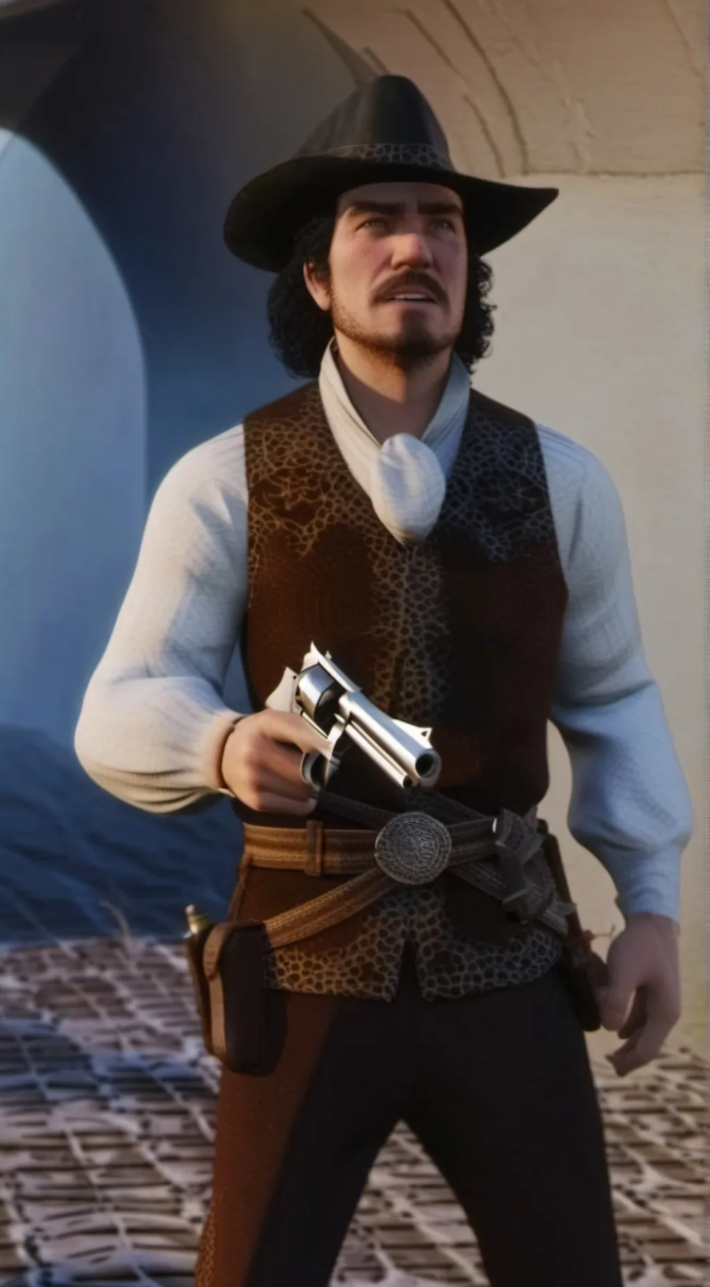 ai character: Dutch  background