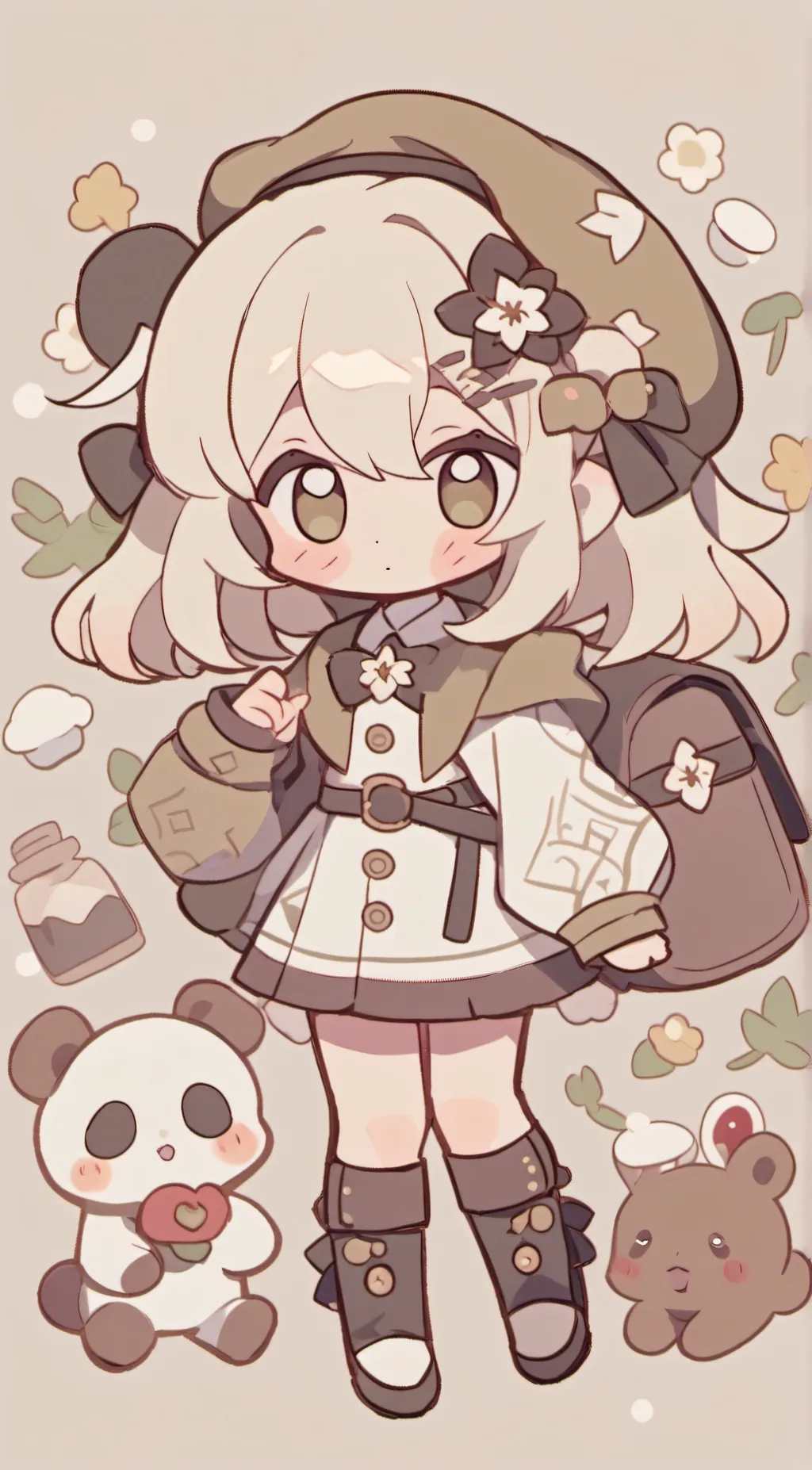 ai character: Berry  background