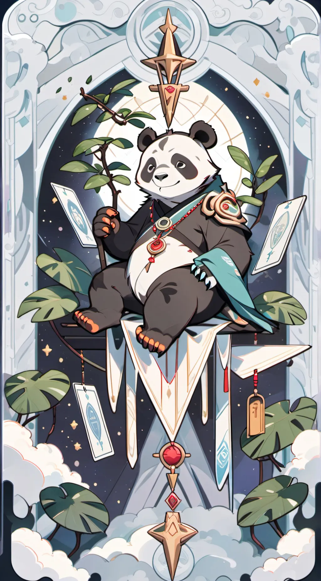 ai character: Kung fu panda background