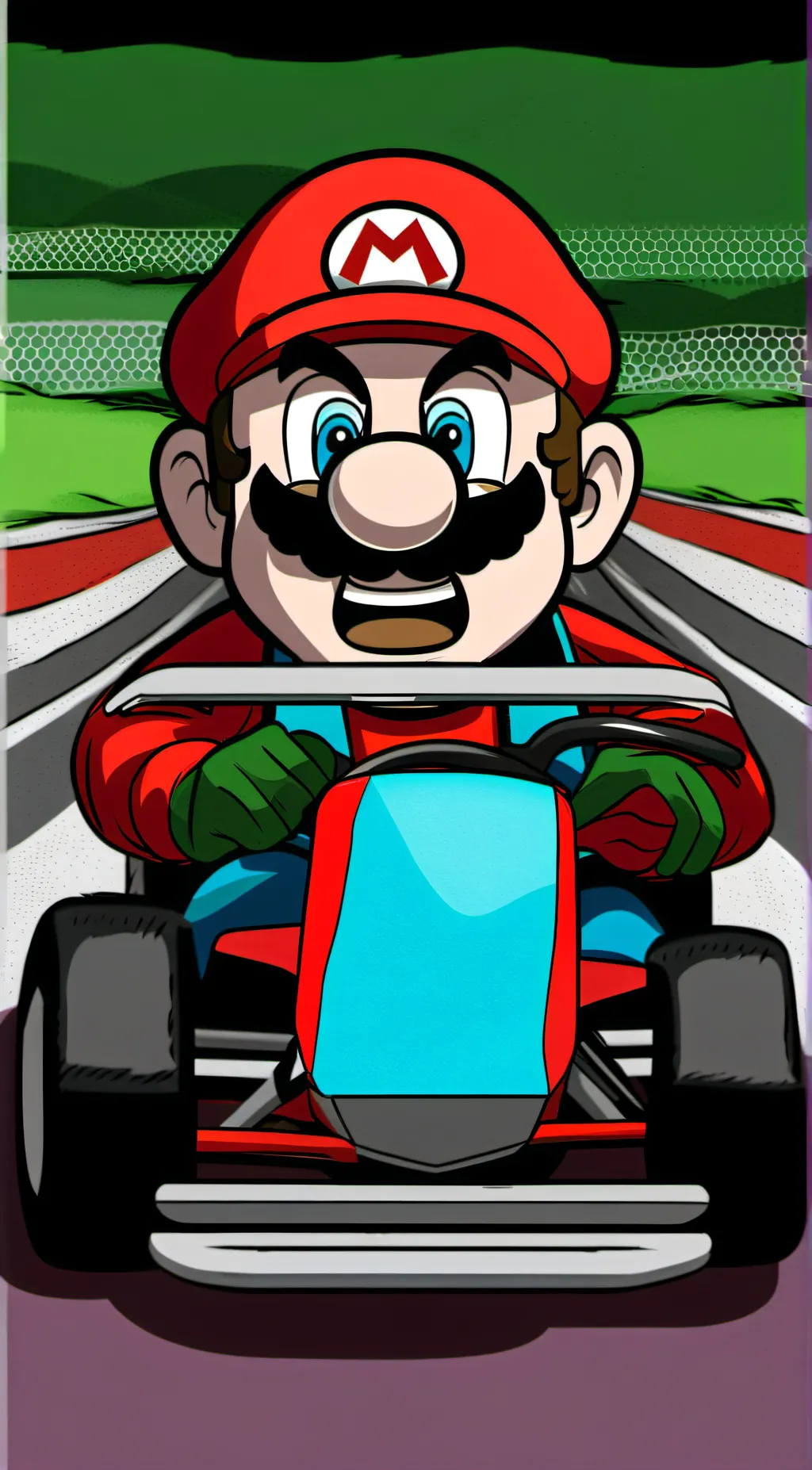 ai character: Racist Mario background