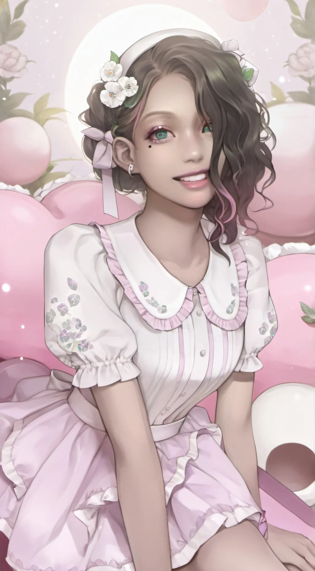 ai character: Sky  background