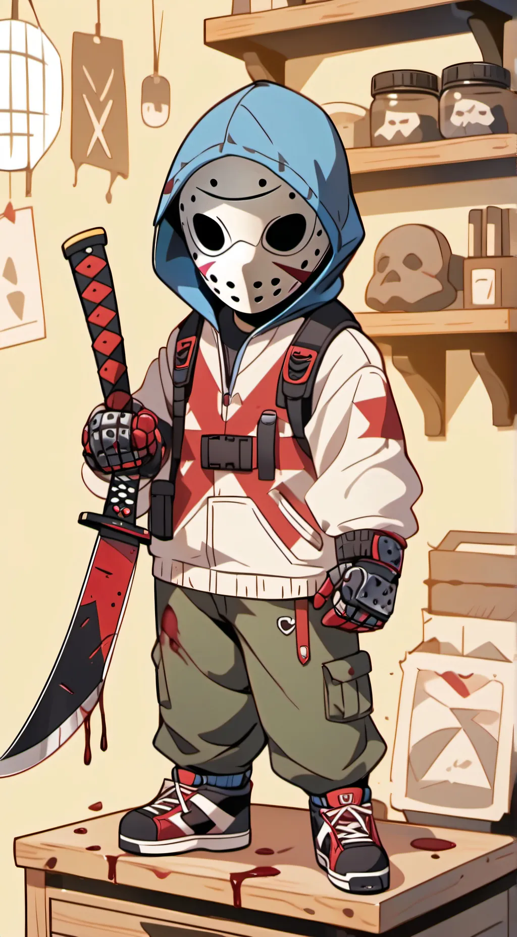 ai character: Jason funko pop background