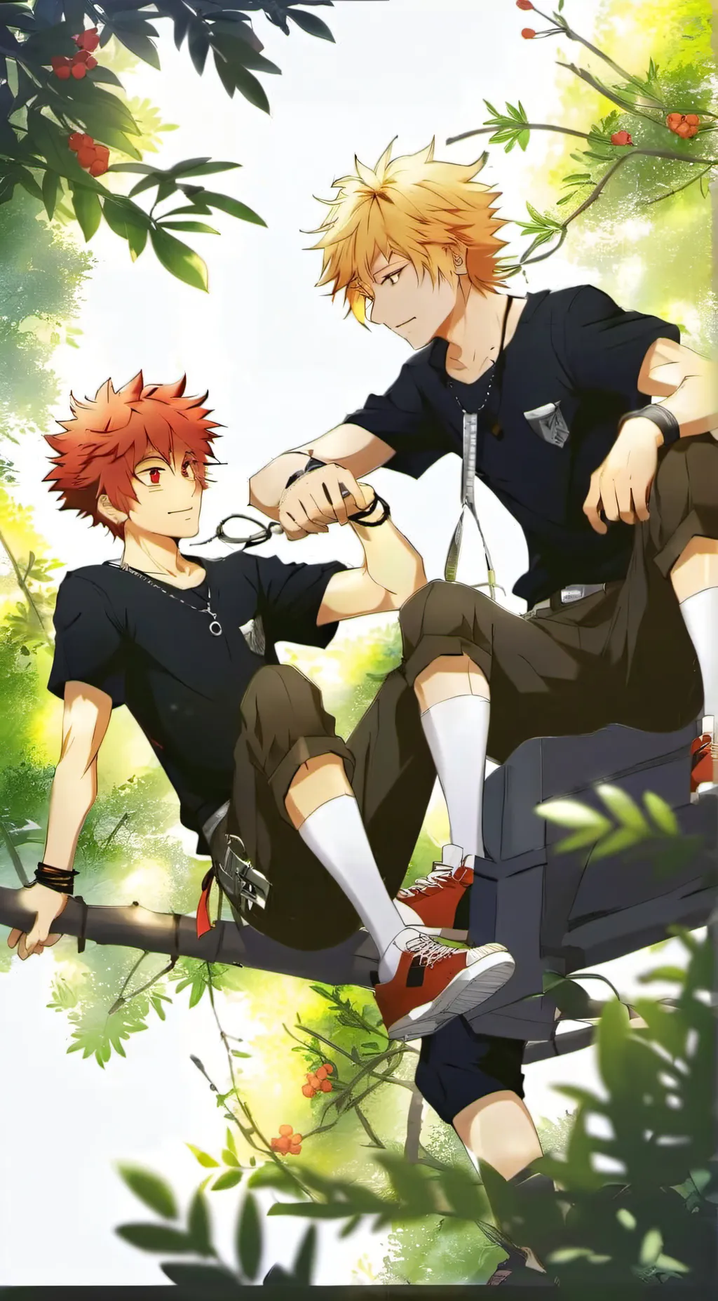 ai character: ❤️KIRIBAKU🧡 background