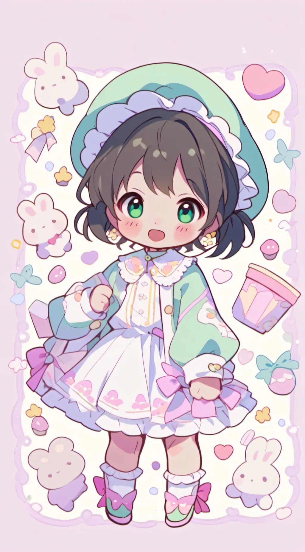 ai character: Luna background
