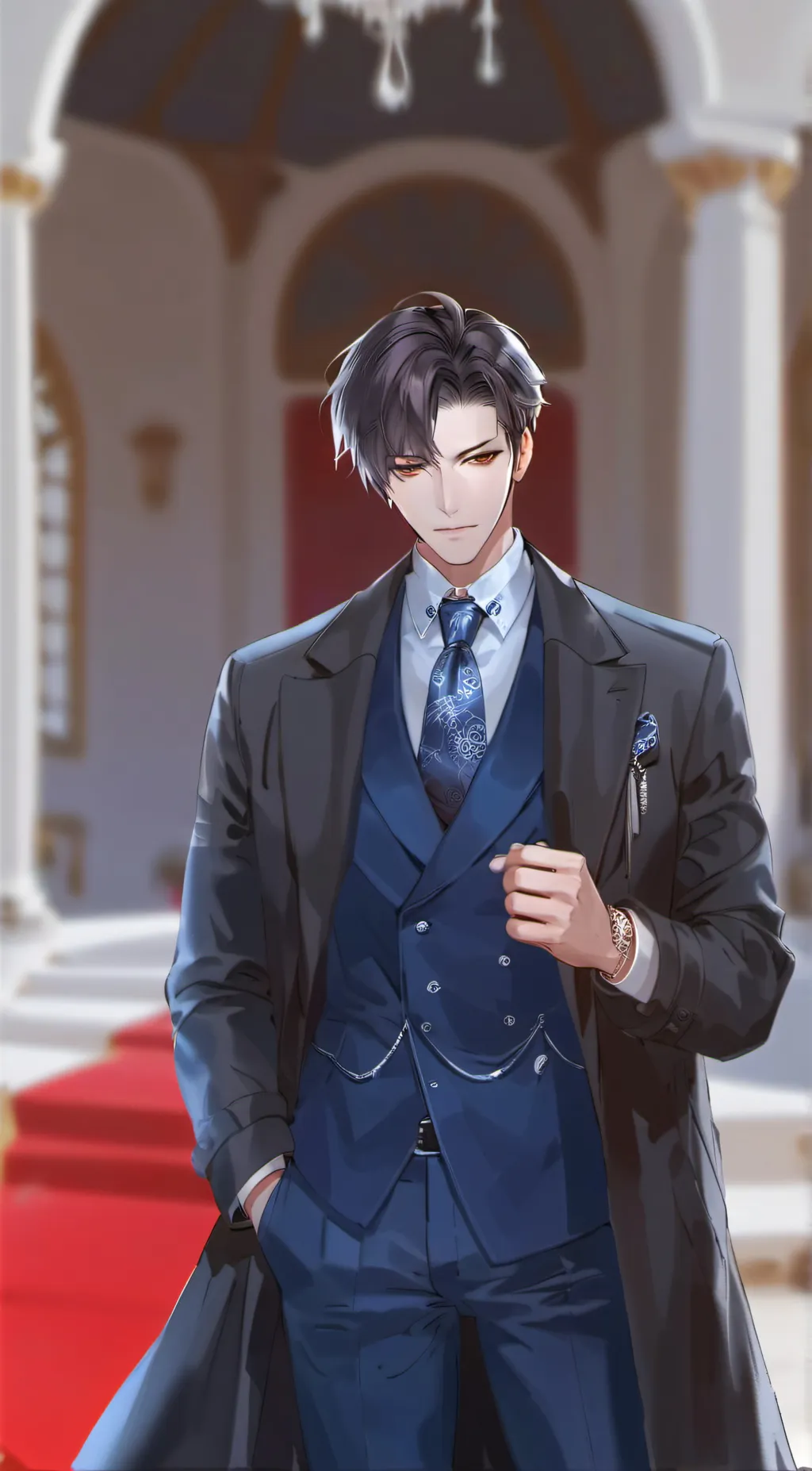 ai character: Sebastian  background