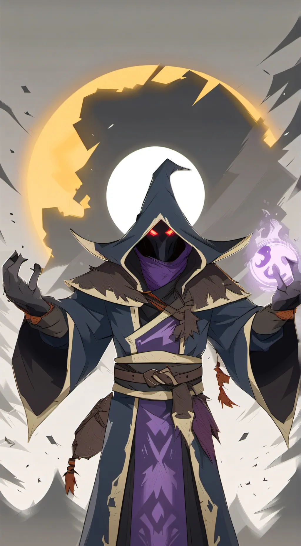 ai character: puppet master fun  background