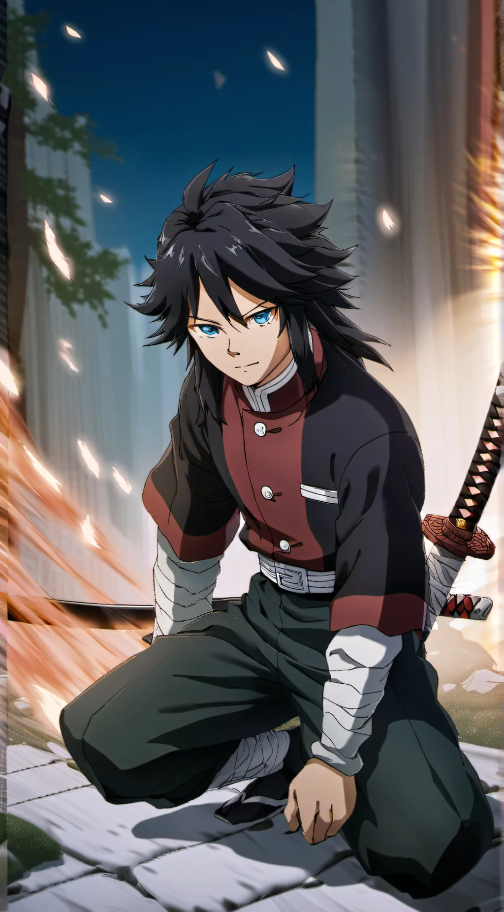 ai character: giyuu tomioka  background