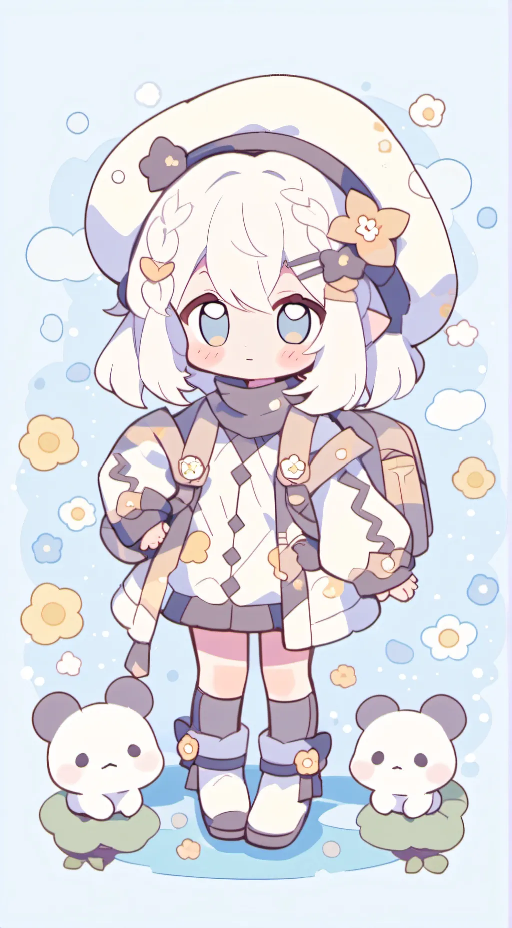 ai character: Dandelion background