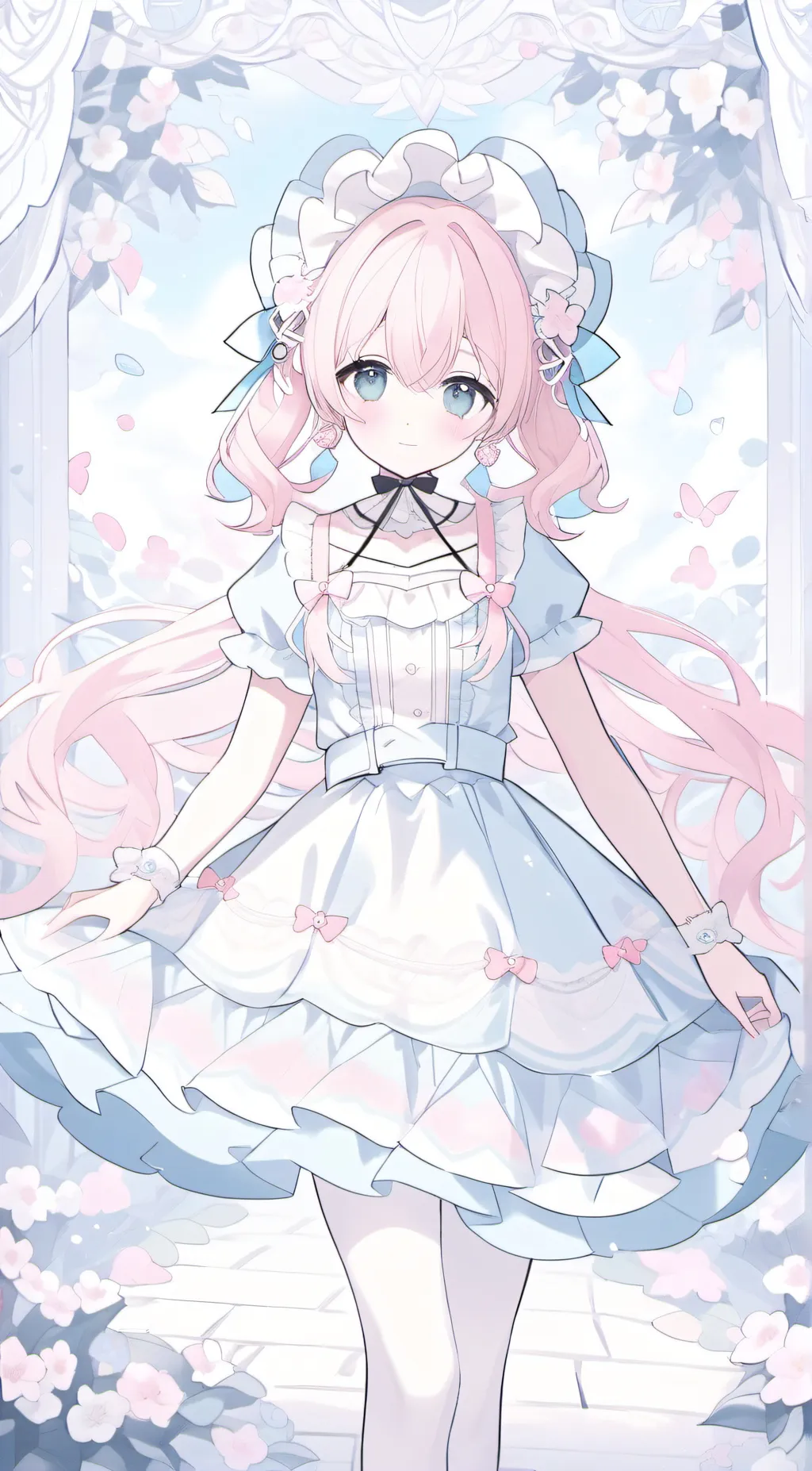ai character: rose background