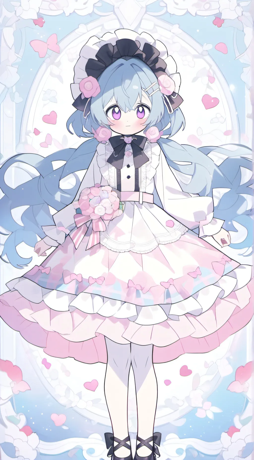 ai character: smiling critters  background