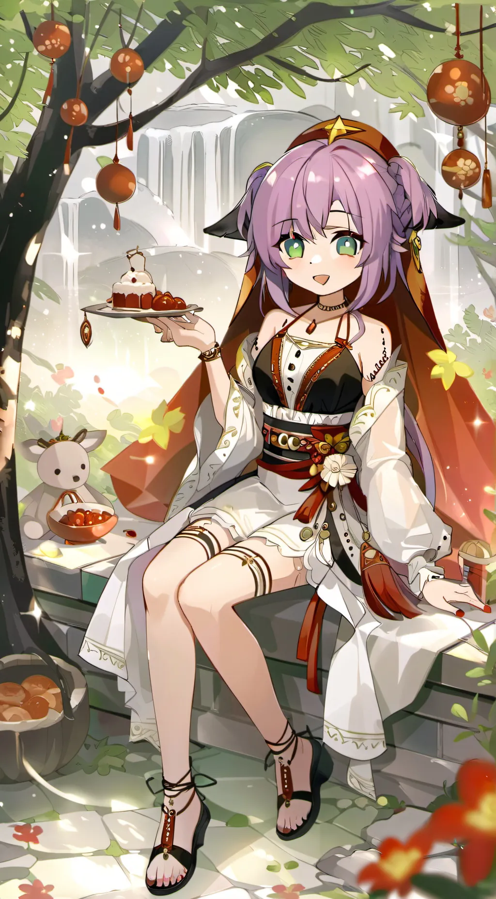 ai character:  sky. background