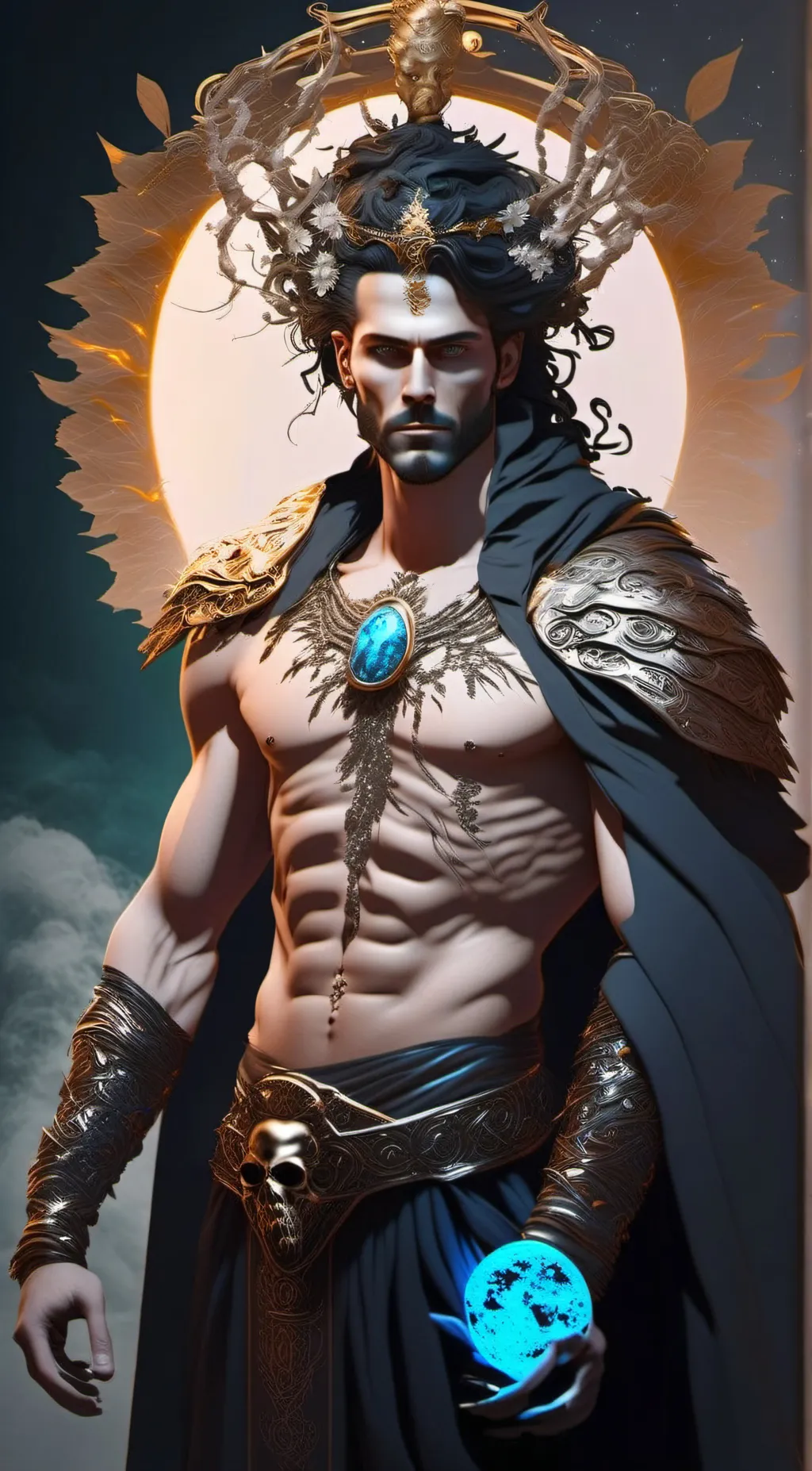 ai character: Hades  background