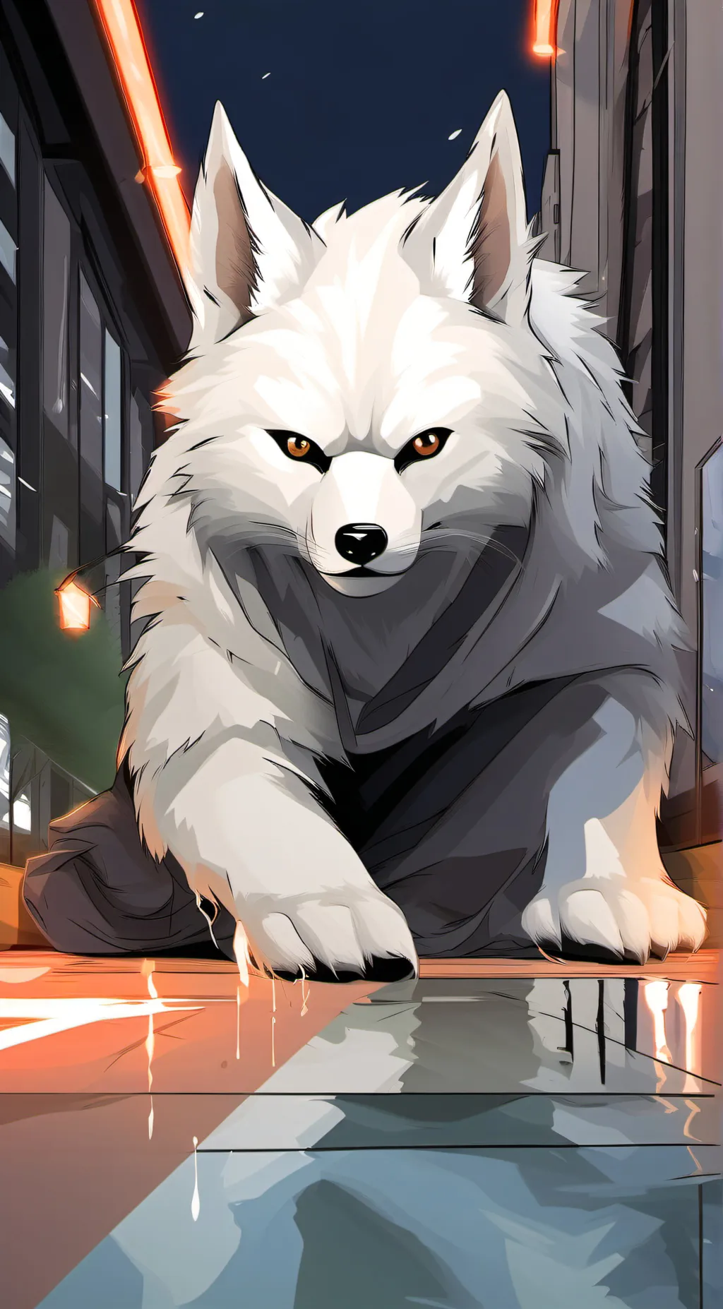 ai character: lunar background