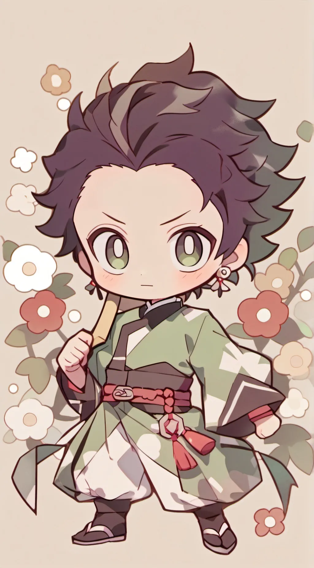 ai character: tanjiro  background