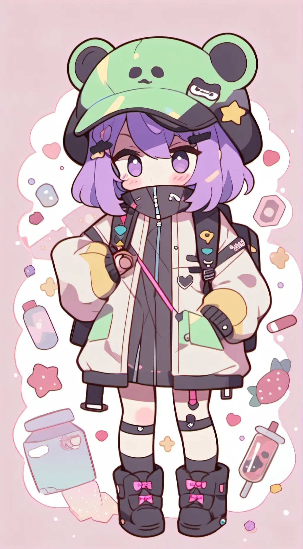 ai character: Uzi background