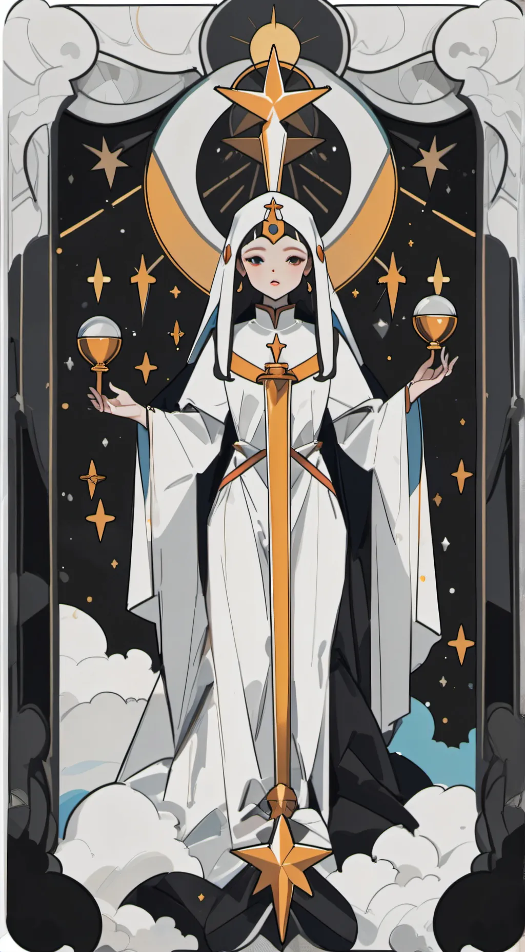 ai character: heaven says..  background