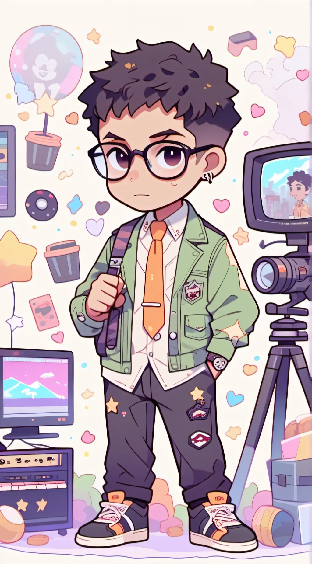 ai character: Joe Henry Houston  background