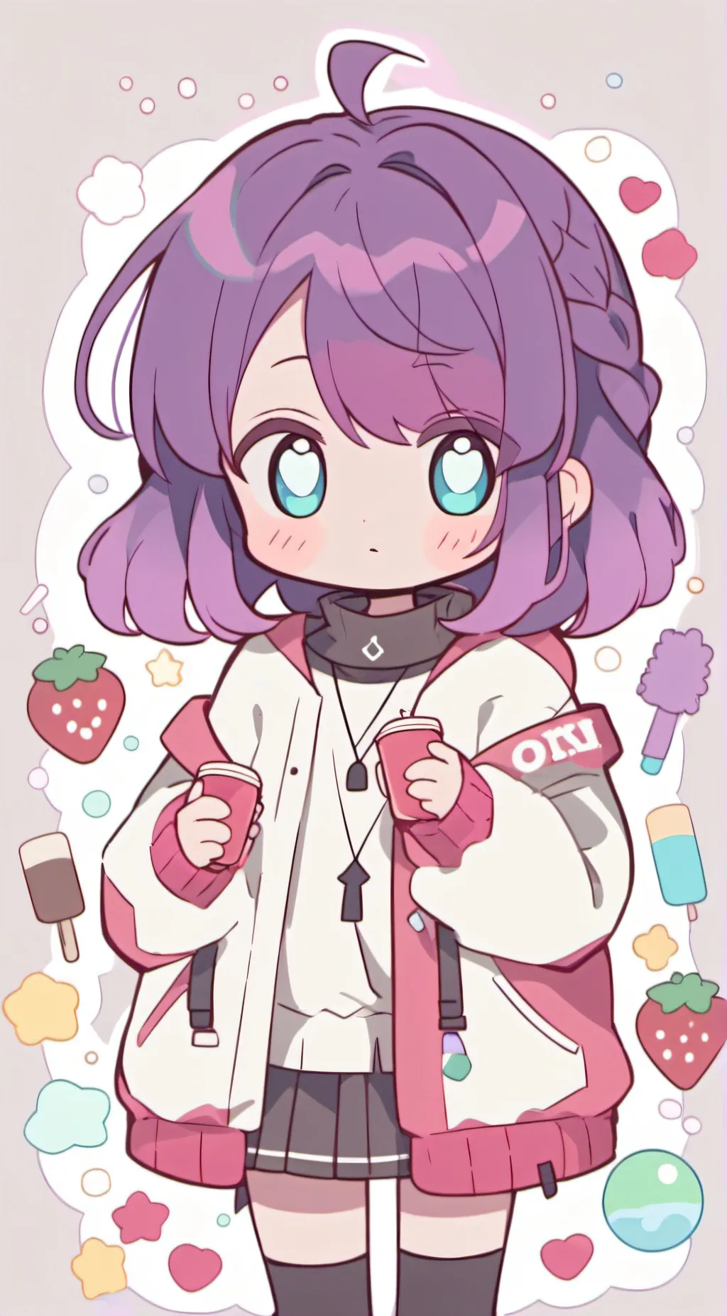 ai character: claret background