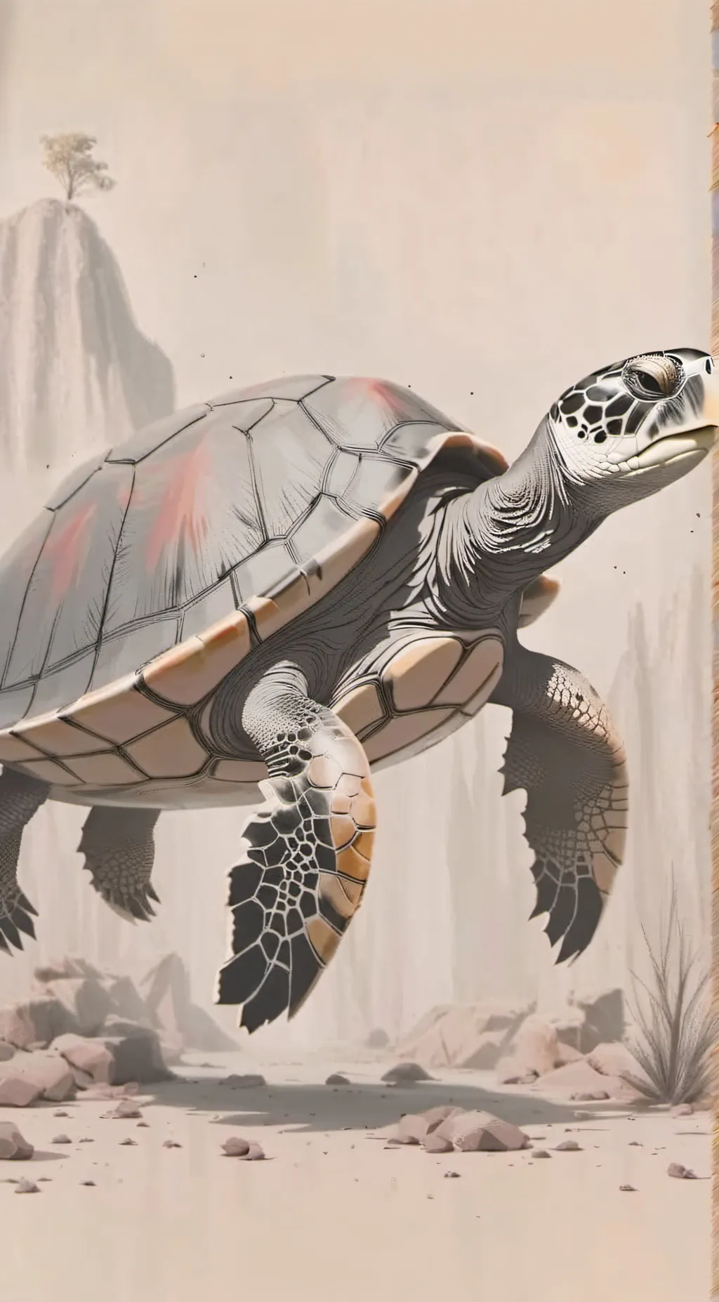 ai character: riddle turtle background