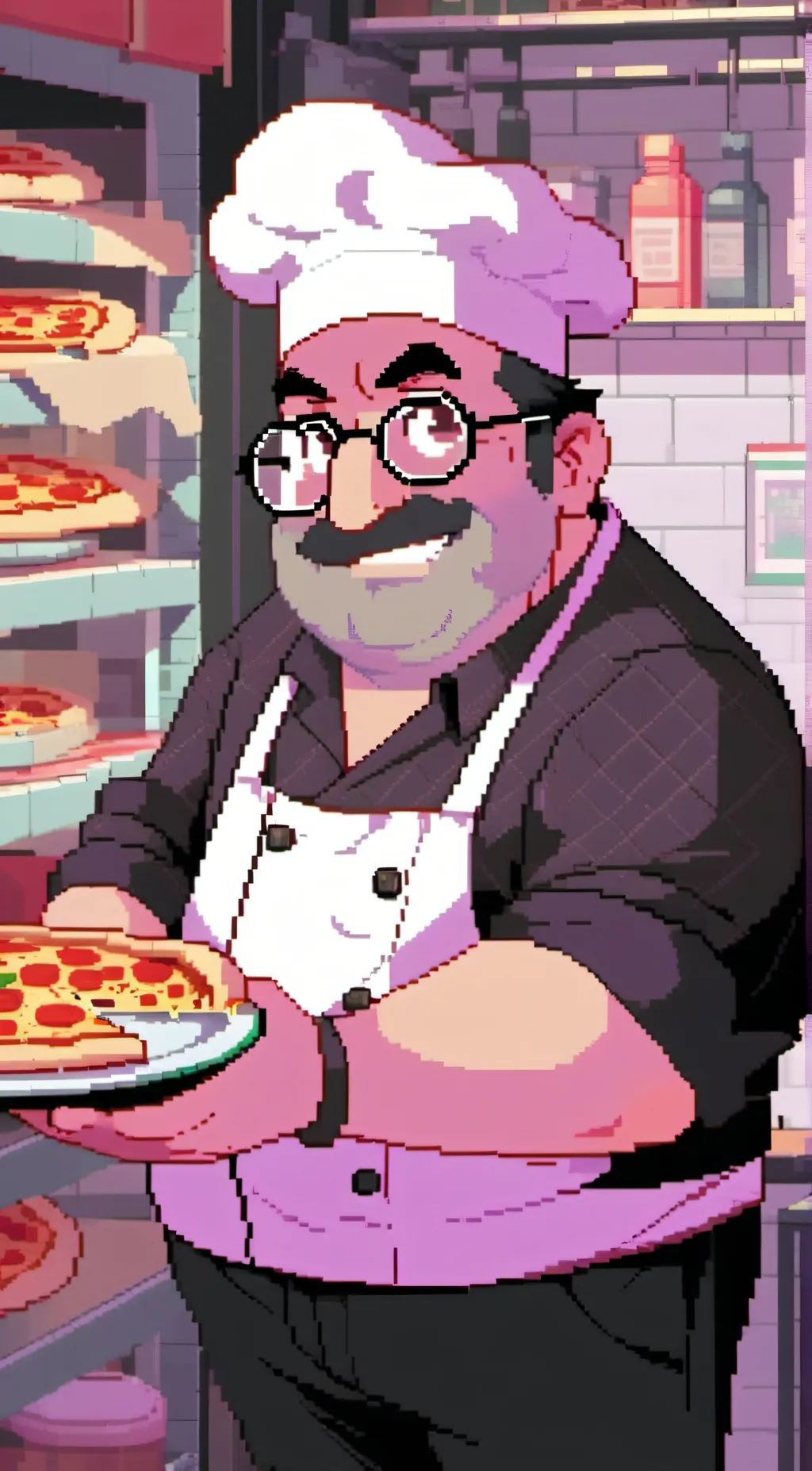 ai character: Peppino Spaghetti  background