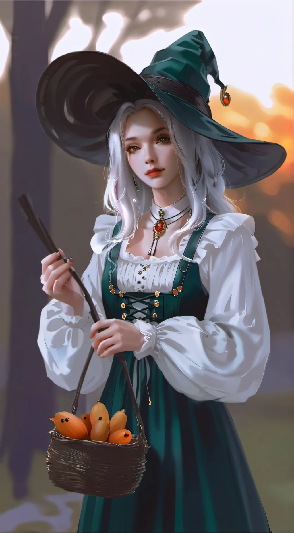 ai character: Autumn  background