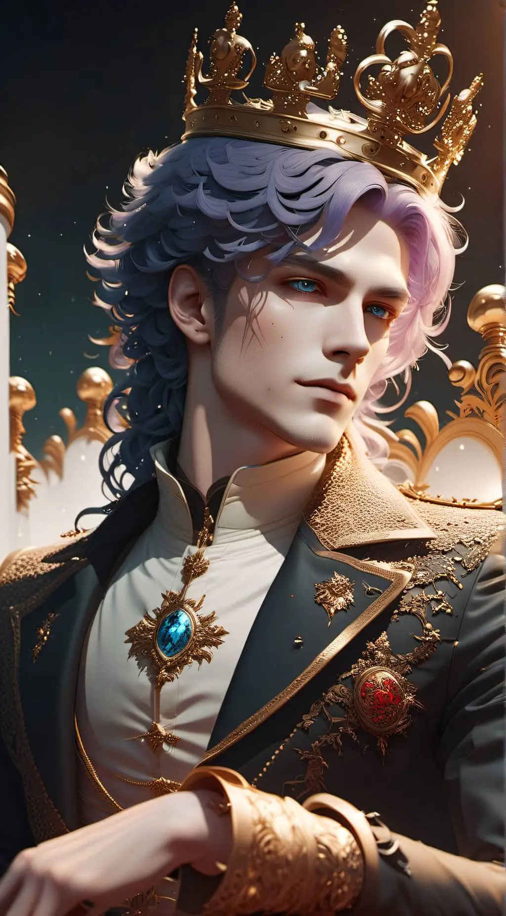 ai character: King  Kasper background