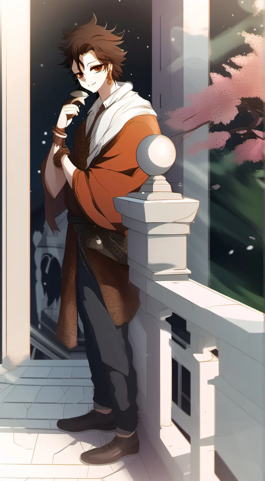 ai character: tanjro kamado background