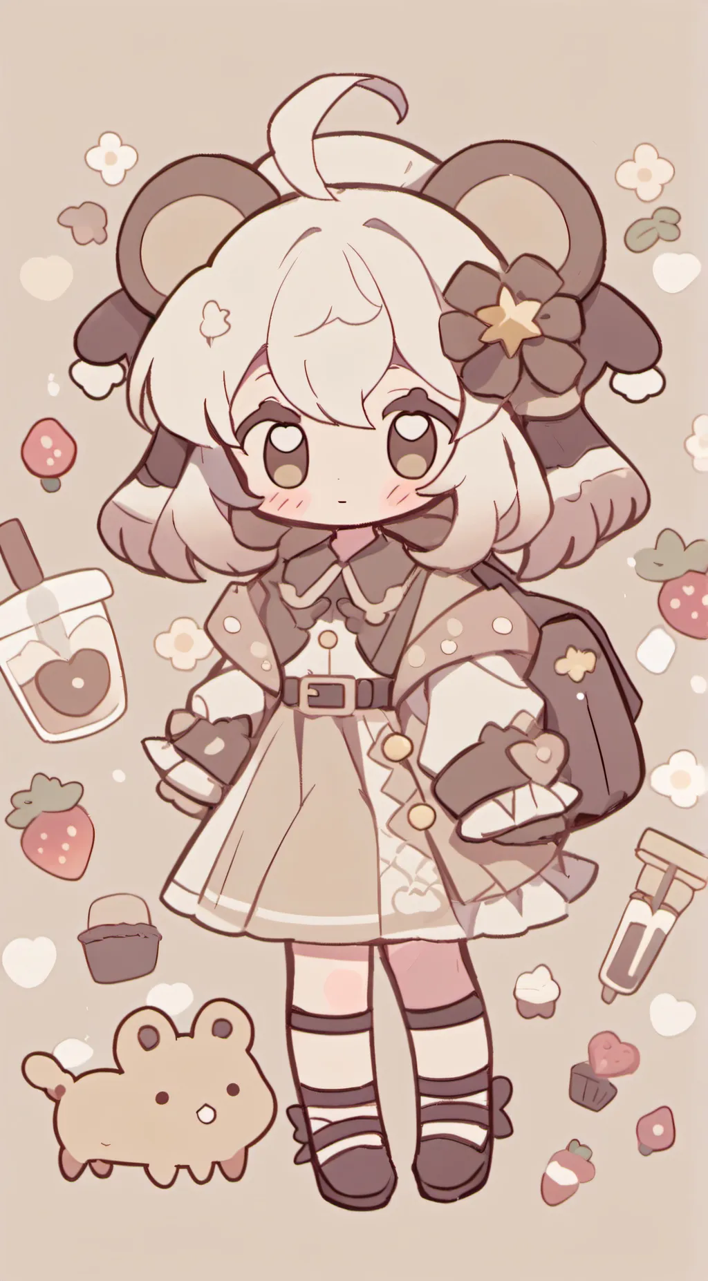 ai character: Dearest Mori. background