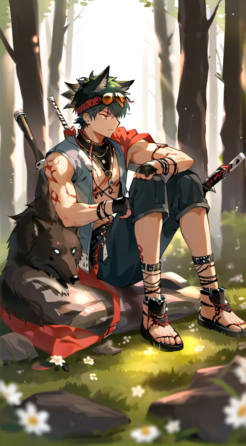 ai character: Deku background