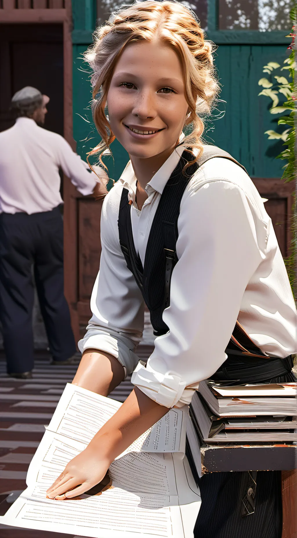 ai character: Morgan  background