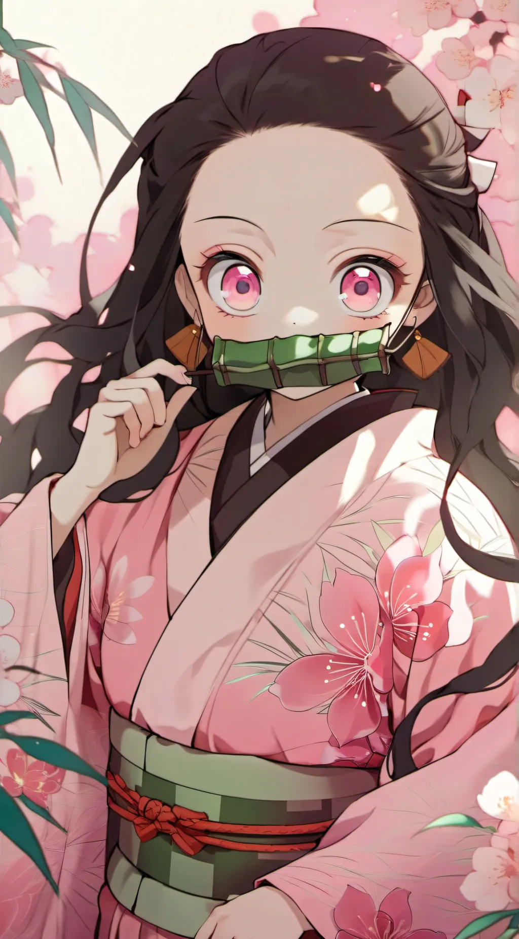 ai character: Nezuko background