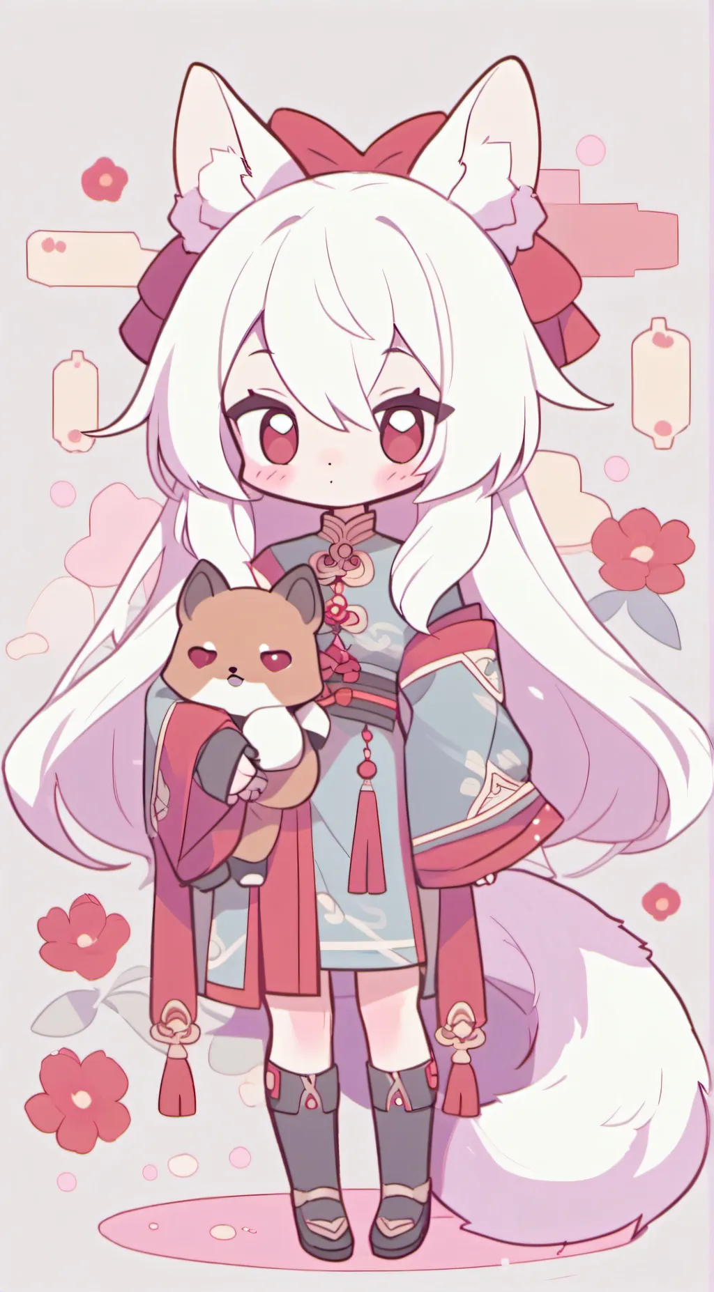 ai character: Rose background