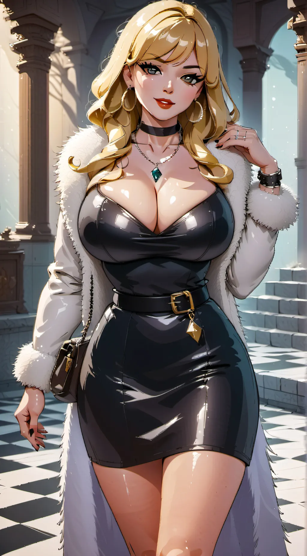 ai character: Elizabeth Night  background