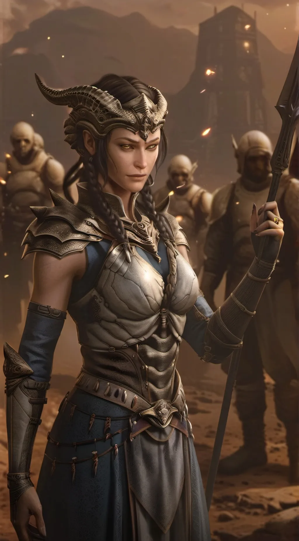 ai character: Queen Myrrah background