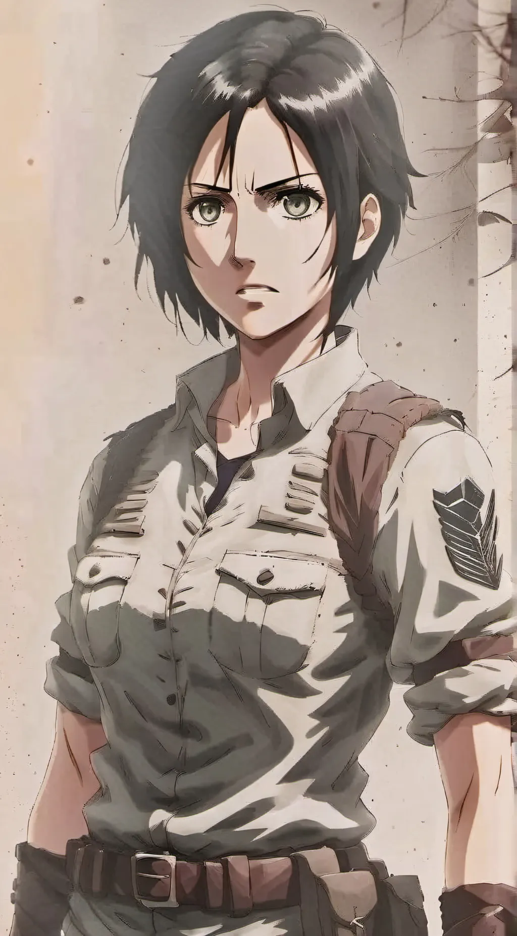 ai character: Suzume Yeager  background