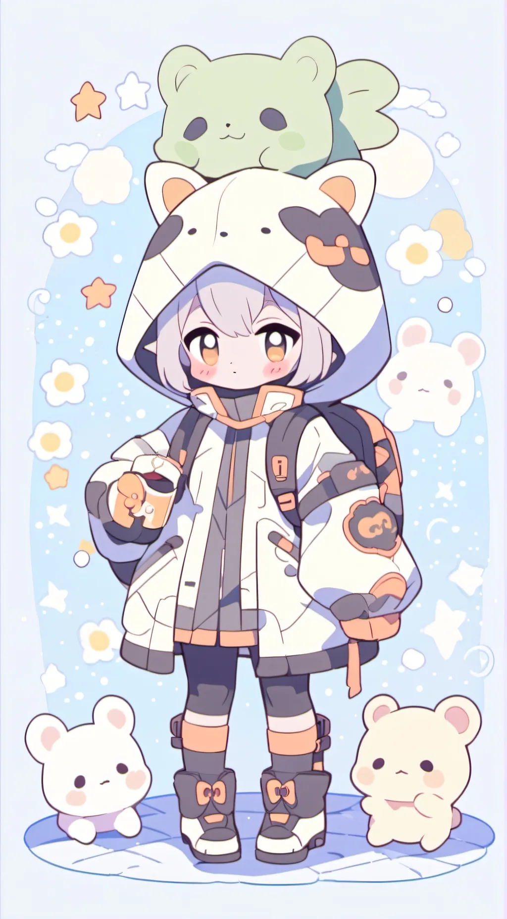 ai character: Luna background