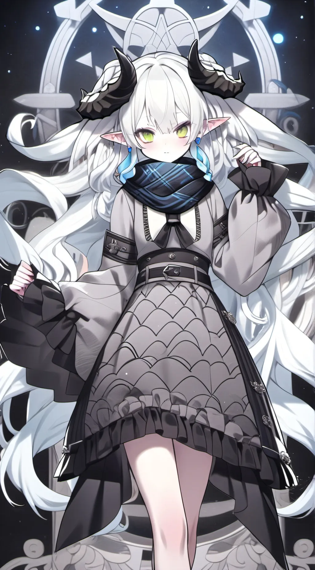 ai character: Tiamat FGO background