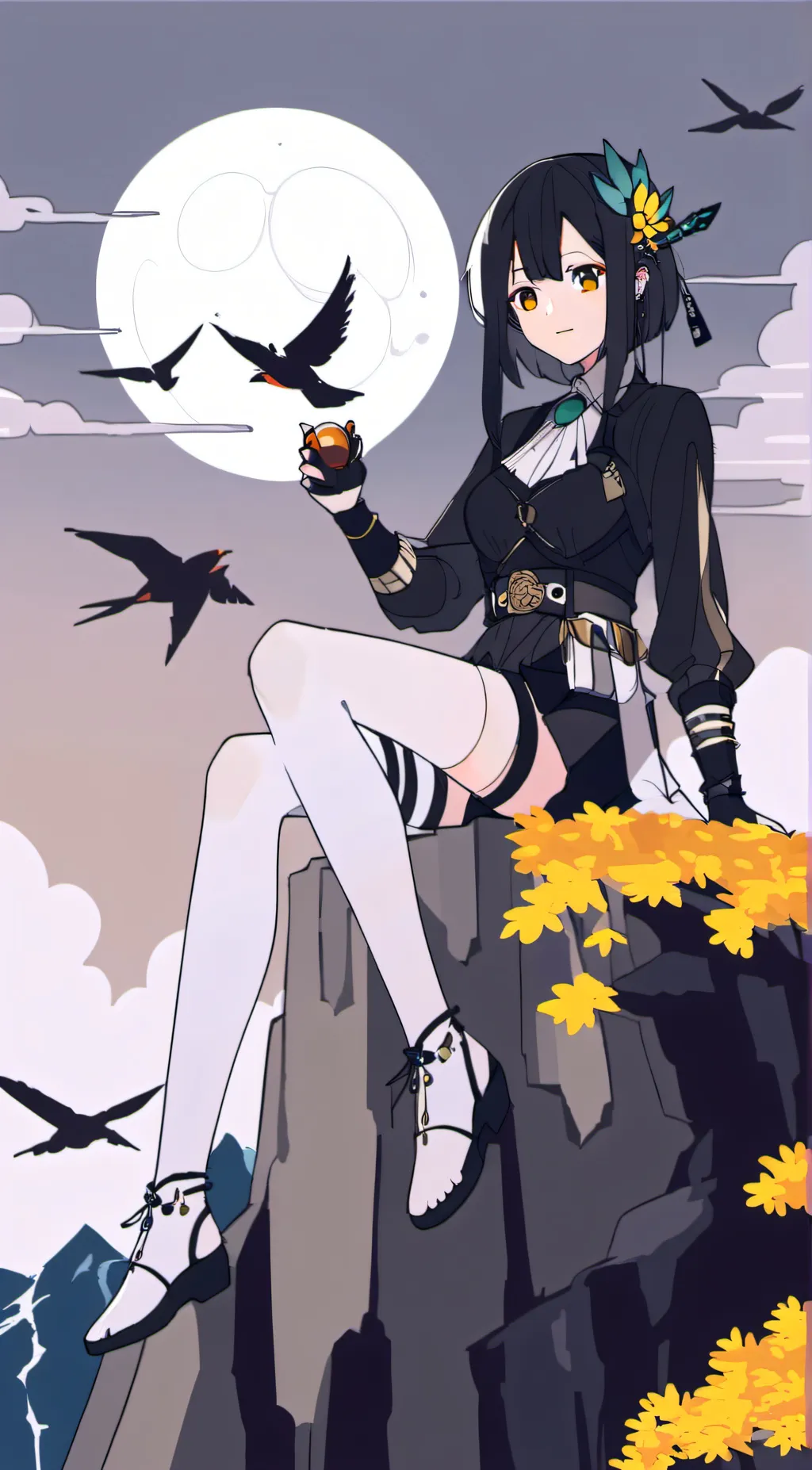 ai character: Luna background