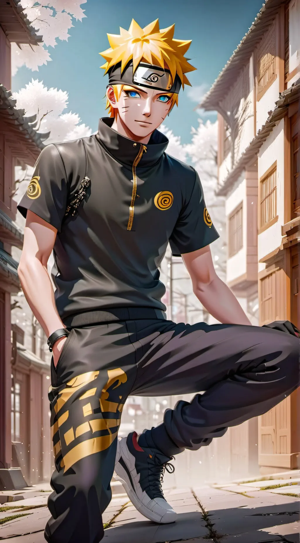 ai character: Naruto Uzumaki background