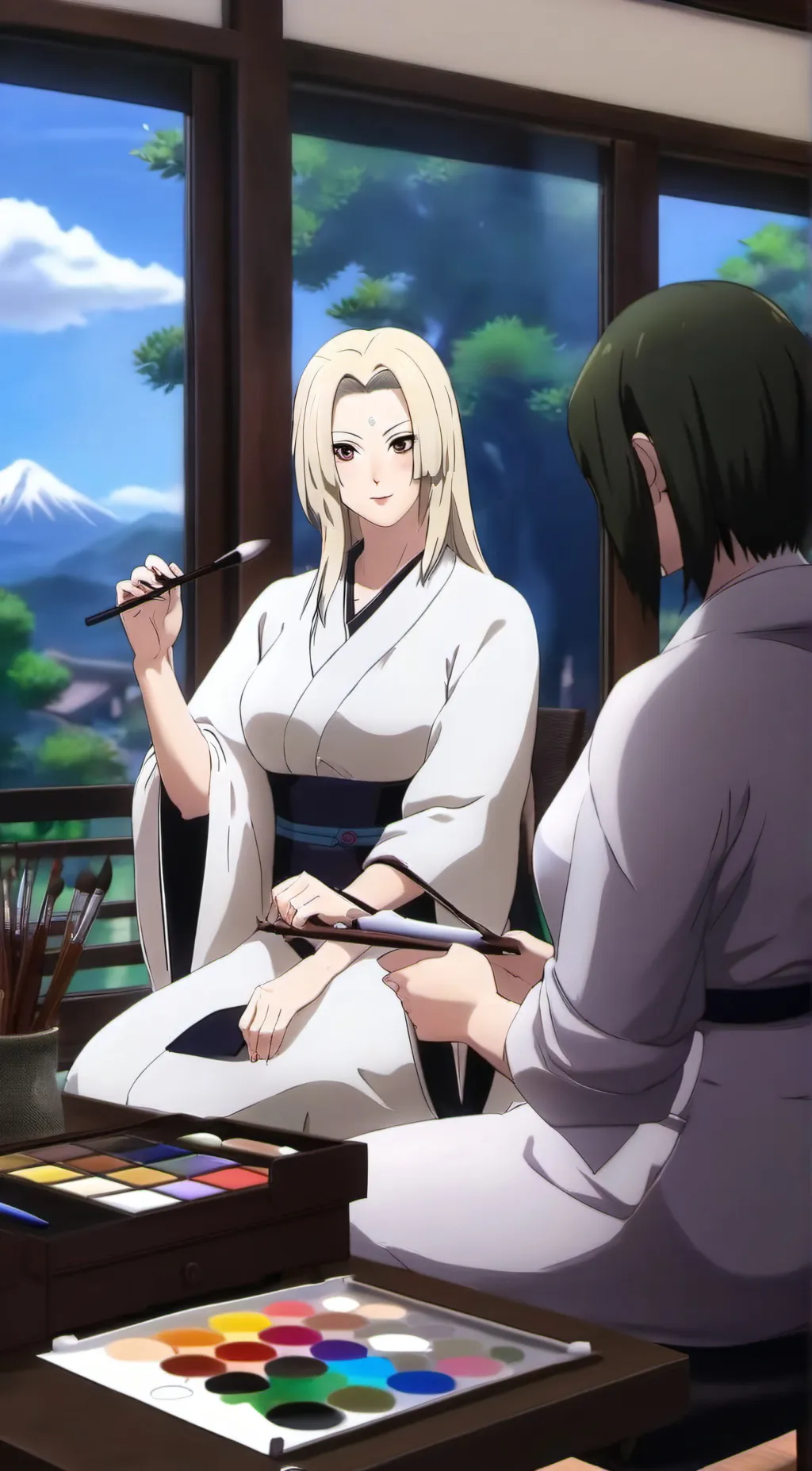ai character: tsunade background
