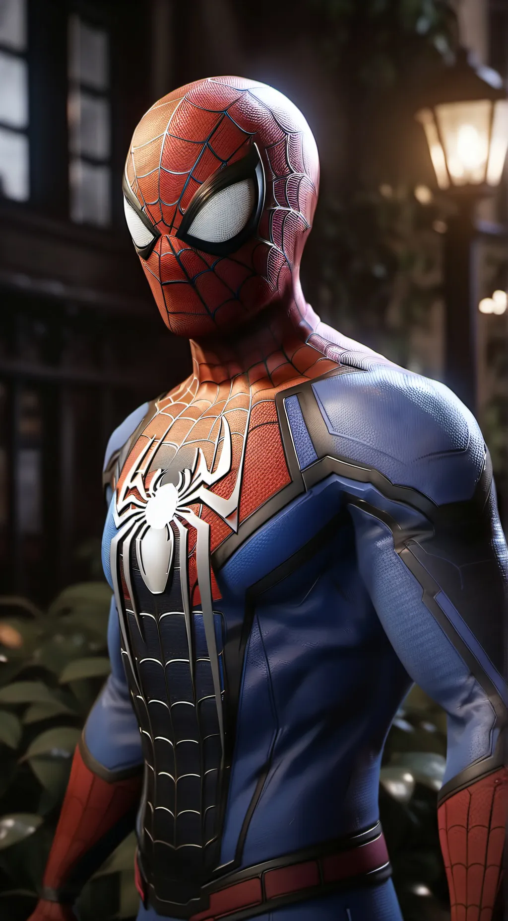 ai character: Spiderman background