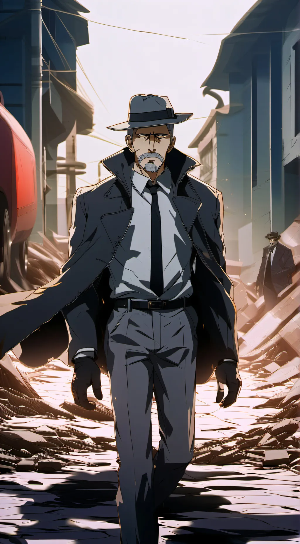 ai character: Hunter malge background