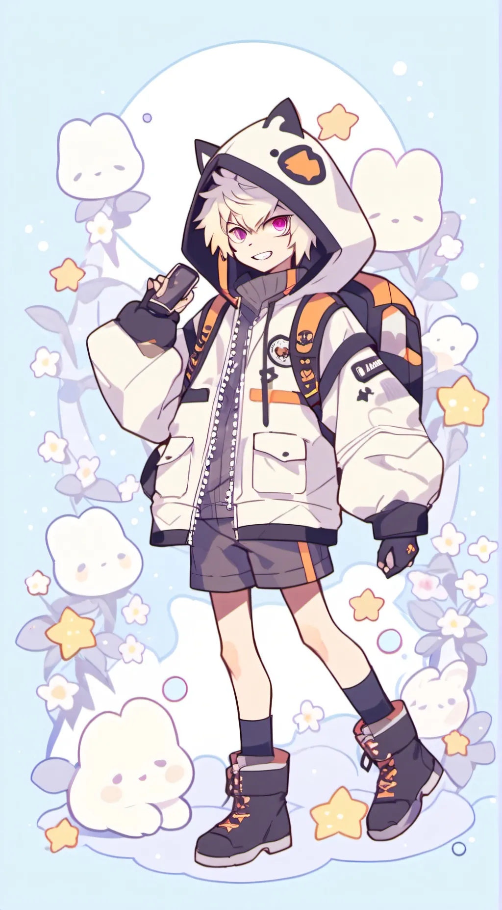 ai character: Bully bakugo background