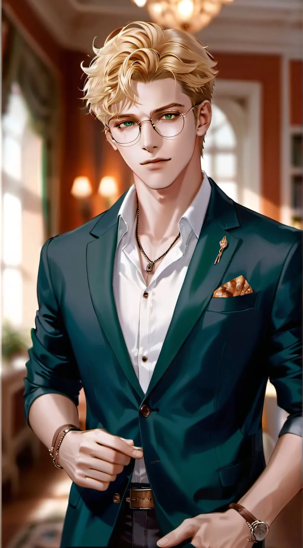 ai character: Professor Adrien  background